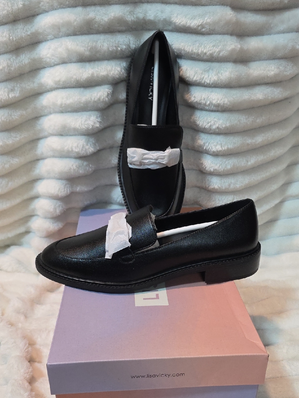 Lisa Vicky Zany-V Loafers in black sheep nappa